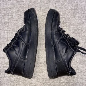 black Air Force 1s